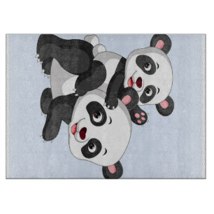 Panda und Baby Geschenk für Kinder Schneidebrett