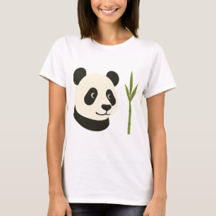 Panda und Bambus Damen T-Shirt