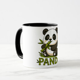 Panda und Bambus Tasse