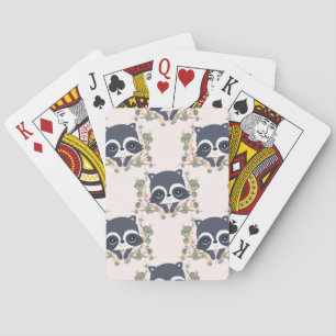 Panda und Blume Tattoo Spielkarten