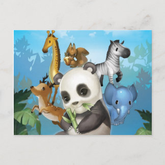 Panda und Freund Postkarte
