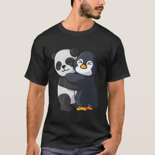 Panda und Pinguin T-Shirt