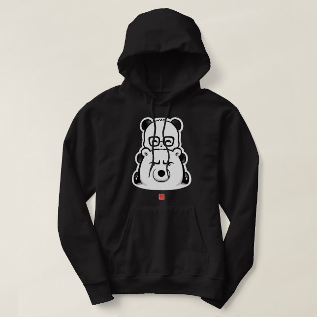 Panda und Polar Hoodie (Design vorne)