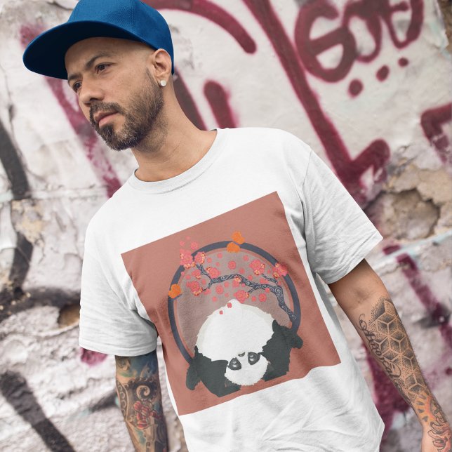 Panda under Blooming Sakura T - Shirt (Von Creator hochgeladen)