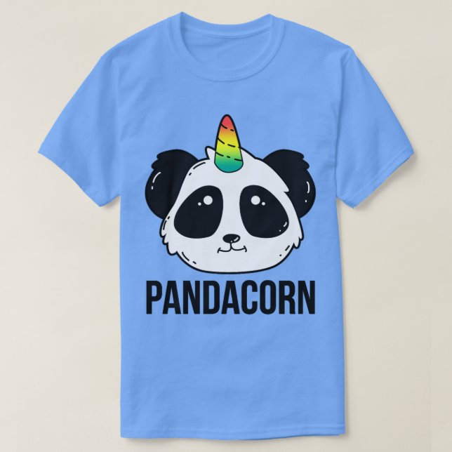 Panda Unicorn Pandacorn T-Shirt (Design vorne)