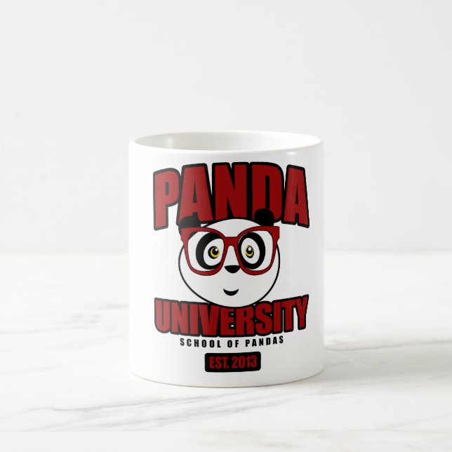 Panda-Universität - Rot Tasse (Mittel)