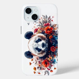 Panda unter Blumen Case-Mate iPhone Hülle
