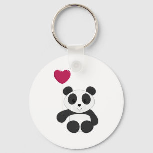 Panda-Valentinsgruß Schlüsselanhänger