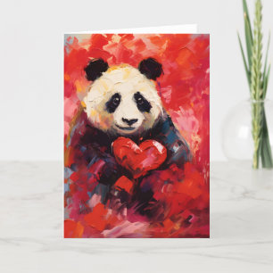 Panda Valentinstag Feiertagskarte