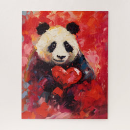 Panda Valentinstag Puzzle