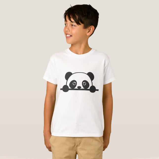 Panda verbergen T-Shirt (Vorne ganz)