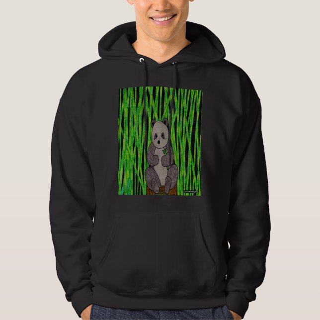 Panda (vivid) - Männergedecktes Sweatshirt (Vorderseite)