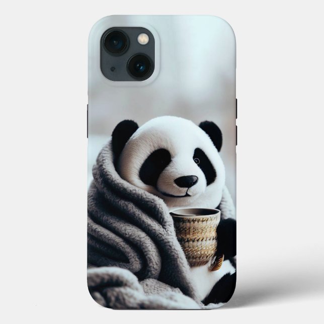 Panda wackelte im Winter Case-Mate iPhone Hülle (Rückseite)