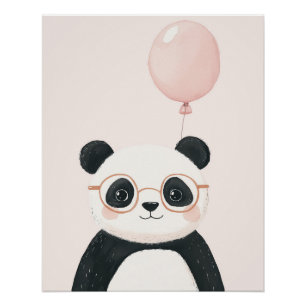 Panda Wall art, Animal Kinderzimmer Theme Kinder W Poster