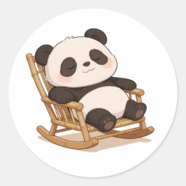 Panda,warm,heilend,langsam,innerer Frieden #011 Runder Aufkleber