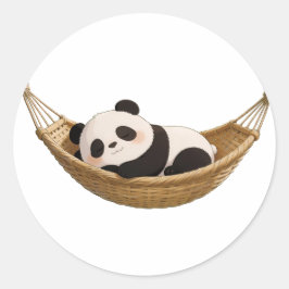 Panda,warm,heilend,langsam,innerer Frieden #016 Runder Aufkleber