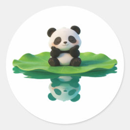 Panda,warm,heilend,langsam,innerer Frieden #07 Runder Aufkleber