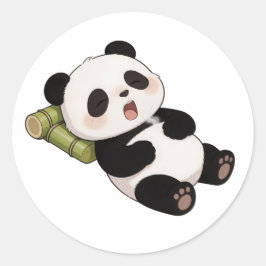 Panda,warm,heilend,langsam,innerer Frieden #09 Runder Aufkleber