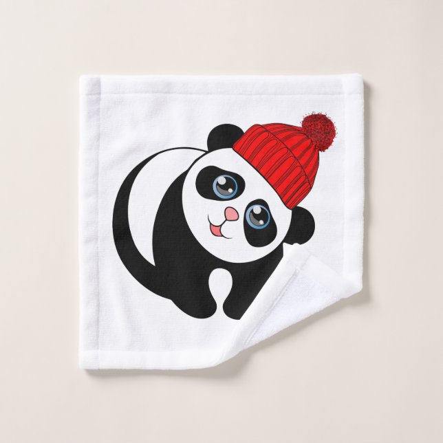 Panda-Waschhandtuch Waschlappen (Waschlappen)