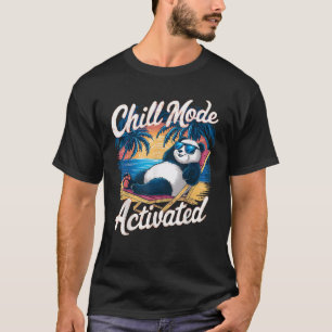 Panda Wearing Sonnenbrille Chill-Modus aktiviert S T-Shirt
