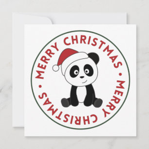 Panda Weihnachten Schnee Winter Tiere Pandas Einla Einladung