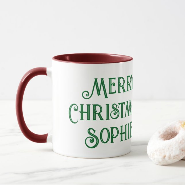Panda Weihnachts-Tasse Tasse (Mit Donut)