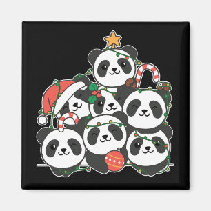 Panda-Weihnachtsbaum Lustiges Weihnachts-Tier-Magn Magnet