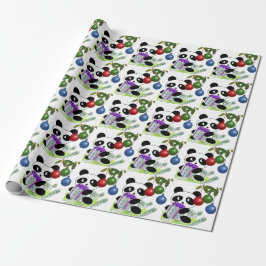 Panda Weihnachtsgeschenk Geschenkpapier