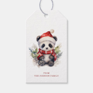 Panda Weihnachtsgeschenke Tags Geschenkanhänger