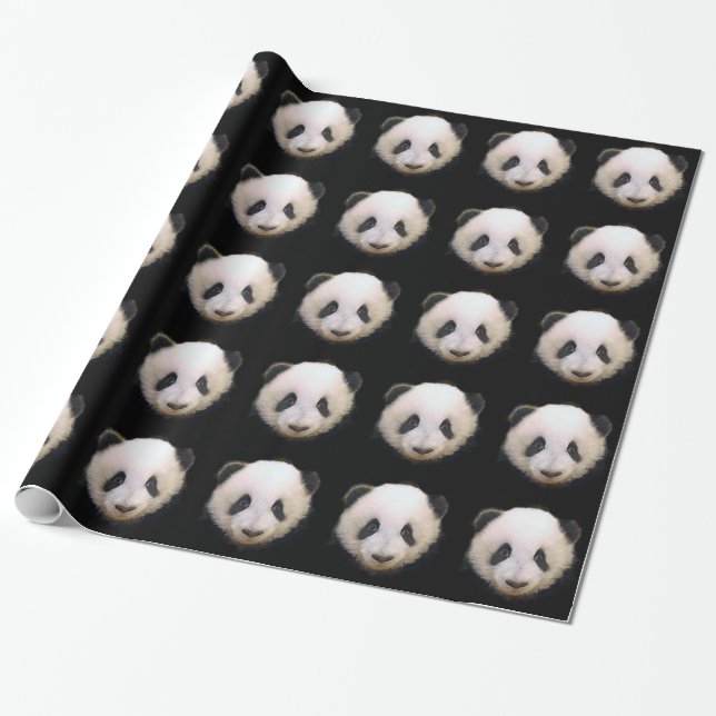 Panda Weihnachtsgeschenkpapier Geschenkpapier (Ungerollt)