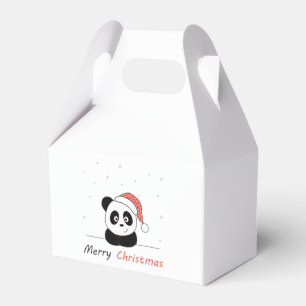Panda Weihnachtsschnee Wintertiere Pandas Favor B Geschenkschachtel