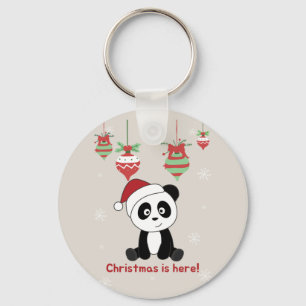 Panda Weihnachtsschnee Wintertiere Pandas Keychai Schlüsselanhänger