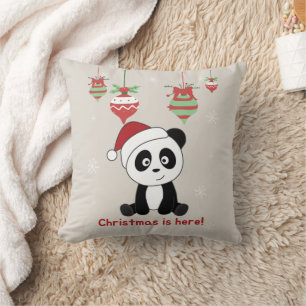 Panda Weihnachtsschnee Wintertiere Pandas Throw P Kissen
