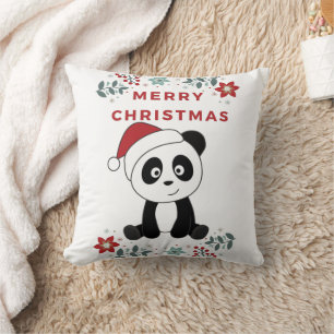 Panda Weihnachtsschnee Wintertiere Pandas Throw P Kissen