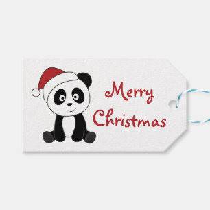 Panda Weihnachtsschnee Wintertiere Pandas Trucker Geschenkanhänger