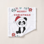 Panda Weihnachtsschnee Wintertiere Pandas Waschlappen<br><div class="desc">Der Panda zu Weihnachten mit Feenlicht. Hübsche Tiere mit Geschenken und Schnee für den Urlaub. Auch lustig für Weihnachten im Juli. Pandas sind niedliche Tiere und perfekt zu Weihnachten.</div>