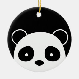 Panda-Weihnachtsverzierung, Weihnachtsdekorationen Keramikornament