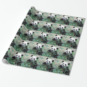 Panda Weihnachtswrapping Paper Geschenkpapier