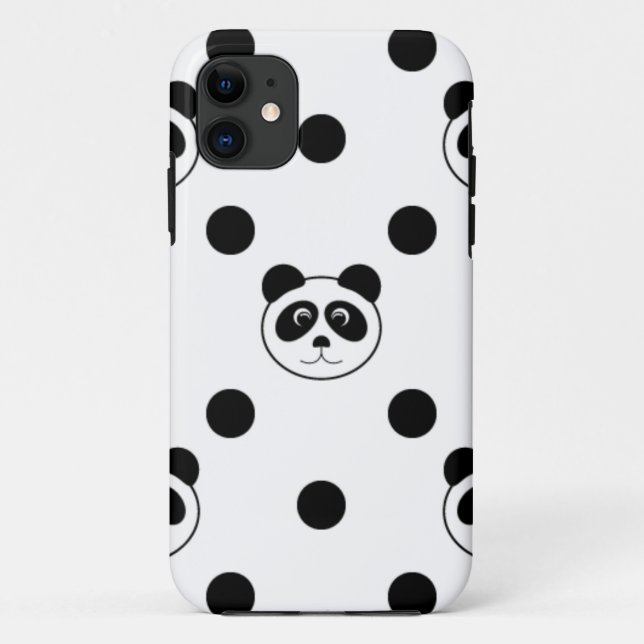 Panda weiß Case-Mate iPhone hülle (Rückseite)