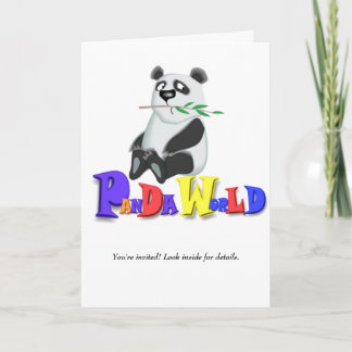 Panda-Welt Einladung