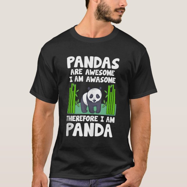 Panda Wildlife Animal Zookeeper Panda Bear T-Shirt (Vorderseite)