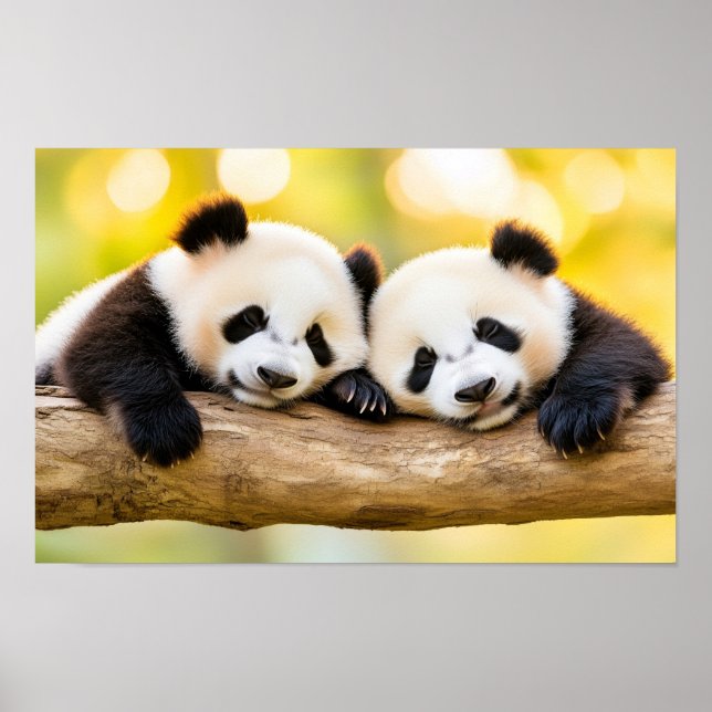 Panda Wildtier Liebhaberporträt Poster (Vorne)