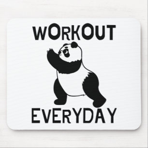 Panda Workout Gym Mousepad