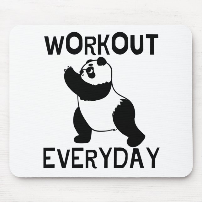 Panda Workout Gym Mousepad (Vorne)