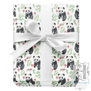 Panda Wrapping Paper Geschenkpapier