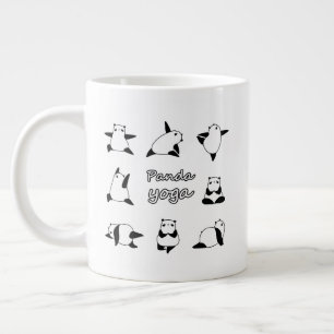 PANDA YOGA, Animals Yoga, Panda Bär Jumbo-Tasse