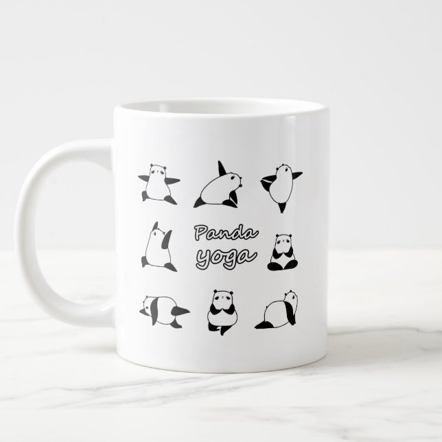 PANDA YOGA, Animals Yoga, Panda Bär Jumbo-Tasse (Links)