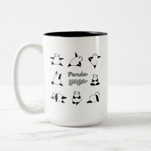 PANDA YOGA, Animals Yoga, Panda Bär Zweifarbige Tasse