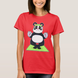 Panda Yoga Fitness Meditation T-Shirt
