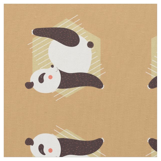 Panda Yoga Stoff (Nahaufnahme)